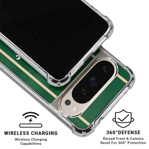 NBA Milwaukee Bucks Jersey Google Pixel 9/9 Pro Clear Case